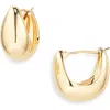 Nordstrom Rack Teardrop Hoop Earrings In Gold