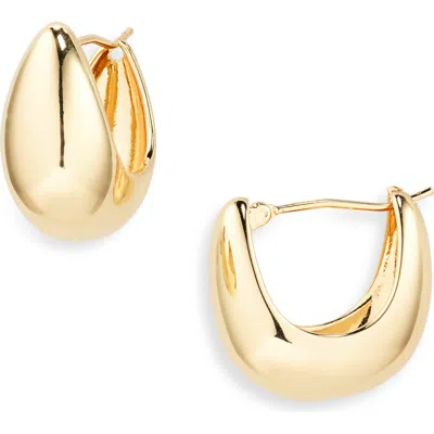 Nordstrom Rack Teardrop Hoop Earrings In Gold