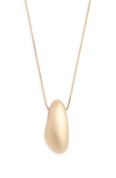 Nordstrom Rack Teardrop Pendant Necklace In White
