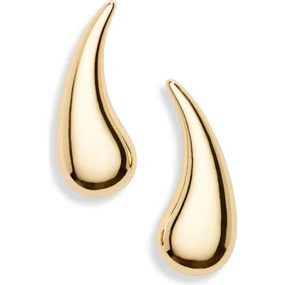 Nordstrom Rack Teardrop Stud Earrings In Gold