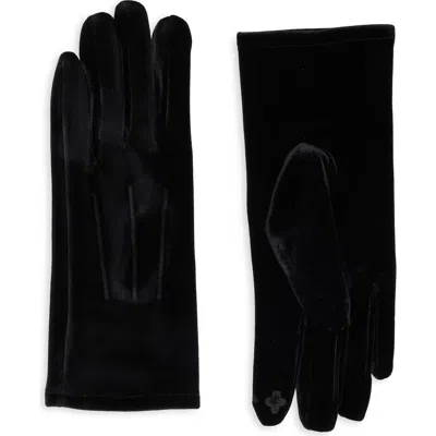 Nordstrom Rack Tech Velour Gloves In Black