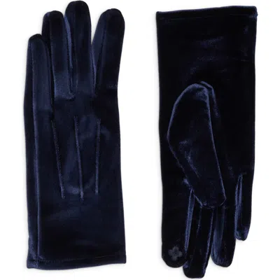 Nordstrom Rack Tech Velour Gloves In Blue
