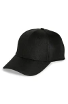 Nordstrom Rack Textured Baseball Cap In Black