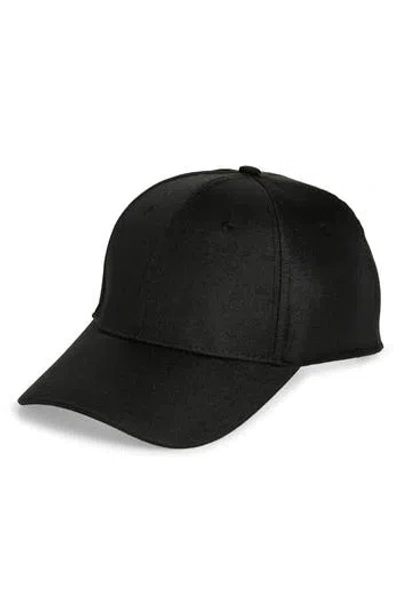 Nordstrom Rack Textured Baseball Cap In Black