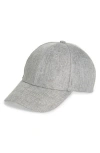 Nordstrom Rack Textured Baseball Cap In Gray