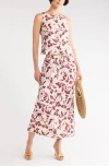 Nordstrom Rack Textured Button Front Vest In Pink