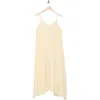 Nordstrom Rack Textured Flowy Cover-up Dress In Yellow Pale