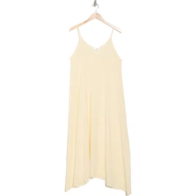 Nordstrom Rack Textured Flowy Cover-up Dress In Yellow Pale