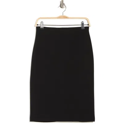 Nordstrom Rack Textured Knit Pencil Skirt In Black