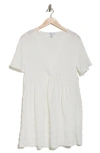 Nordstrom Rack Textured Tunic Cover-up Dress In White