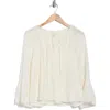 Nordstrom Rack Tie Neck Long Sleeve Top In White