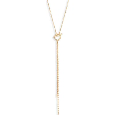 Nordstrom Rack Toggle Y-drop Necklace In Gold