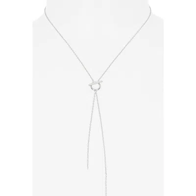 Nordstrom Rack Toggle Y-drop Necklace In Metallic