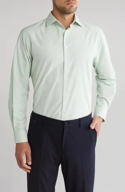 Nordstrom Rack Traditional Fit Button-up Dress Shirt In Green Quiet
