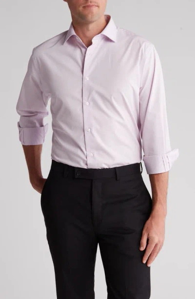Nordstrom Rack Traditional Fit Button-up Dress Shirt In Purple Petal
