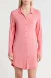 Nordstrom Rack Tranquility Button Front Nightshirt In Pink