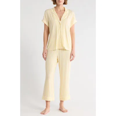 Nordstrom Rack Tranquility Cropped Pajamas In Yellow