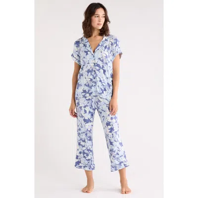 Nordstrom Rack Tranquility Cropped Pajamas In Blue