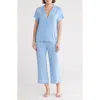 Nordstrom Rack Tranquility Cropped Pajamas In Blue Azurine