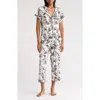 Nordstrom Rack Tranquility Cropped Pajamas In Ivory Tropical Toile