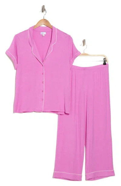 Nordstrom Rack Tranquility Cropped Pajamas In Pink Bodacious