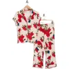 Nordstrom Rack Tranquility Cropped Pajamas In Pink Folk Floral