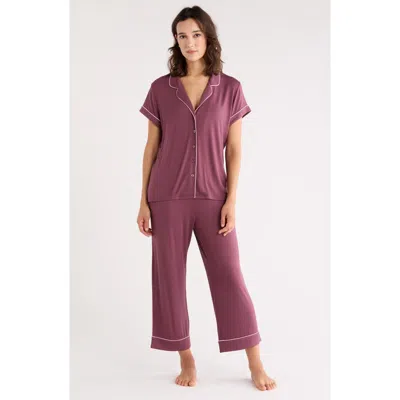 Nordstrom Rack Tranquility Cropped Pajamas In Purple