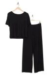 Nordstrom Rack Tranquility Easy T-shirt Pajamas In Black
