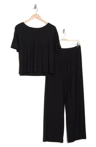 Nordstrom Rack Tranquility Easy T-shirt Pajamas In Black