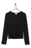 Nordstrom Rack Tranquility Long Sleeve Jersey T-shirt In Black
