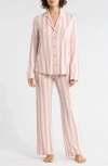 Nordstrom Rack Tranquility Long Sleeve Shirt & Pants Pajamas In Pink