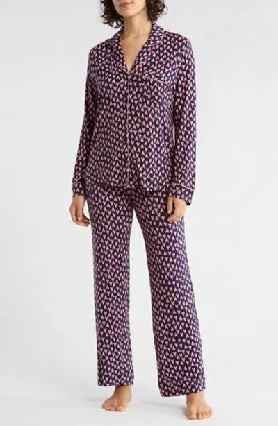 Nordstrom Rack Tranquility Long Sleeve Shirt & Pants Pajamas In Purple