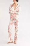 Nordstrom Rack Tranquility Long Sleeve Shirt & Pants Pajamas In Animal Print