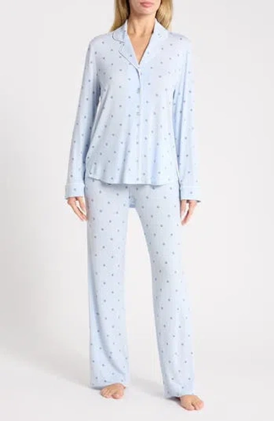 Nordstrom Rack Tranquility Long Sleeve Shirt & Pants Pajamas In Blue