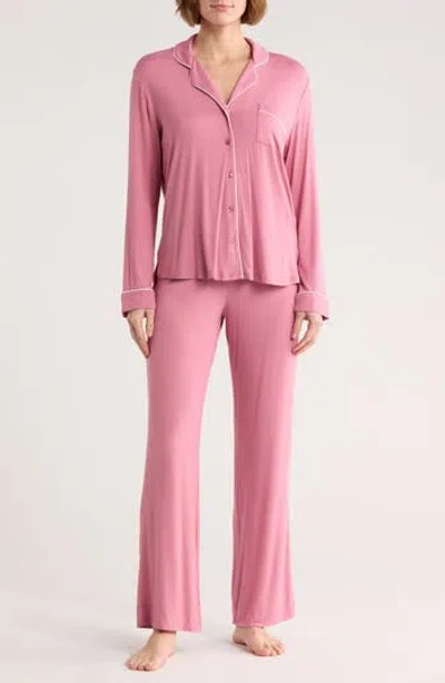 Nordstrom Rack Tranquility Long Sleeve Shirt & Pants Pajamas In Pink