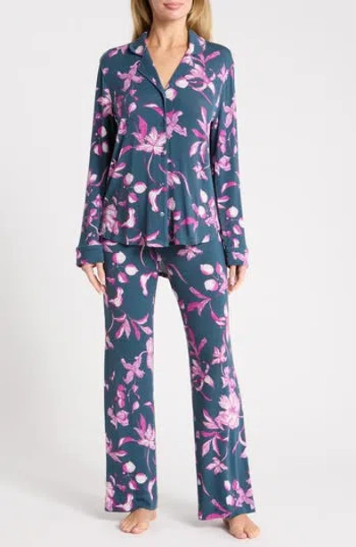 Nordstrom Rack Tranquility Long Sleeve Shirt & Pants Pajamas In Purple