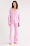 Nordstrom Rack Tranquility Long Sleeve Shirt & Pants Two-piece Pajama Set In Pink