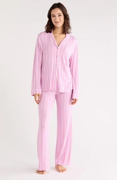 Nordstrom Rack Tranquility Long Sleeve Shirt & Pants Two-piece Pajama Set In Pink