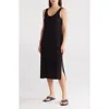 Nordstrom Rack Tranquility Rib Tank Nightgown In Black