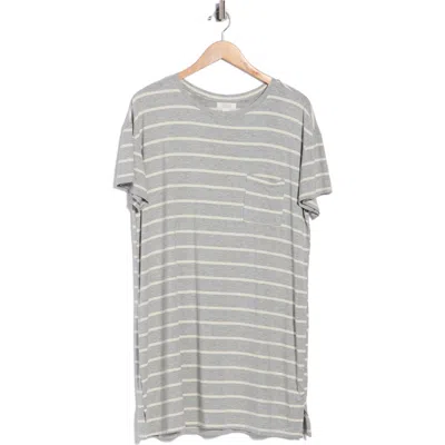 Nordstrom Rack Tranquility Short Sleeve Nightshirt In Gray