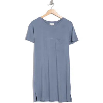 Nordstrom Rack Tranquility Short Sleeve Nightshirt In Blue