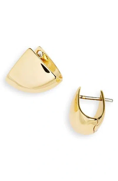 Nordstrom Rack Triangle Huggie Hoop Earrings In Gold