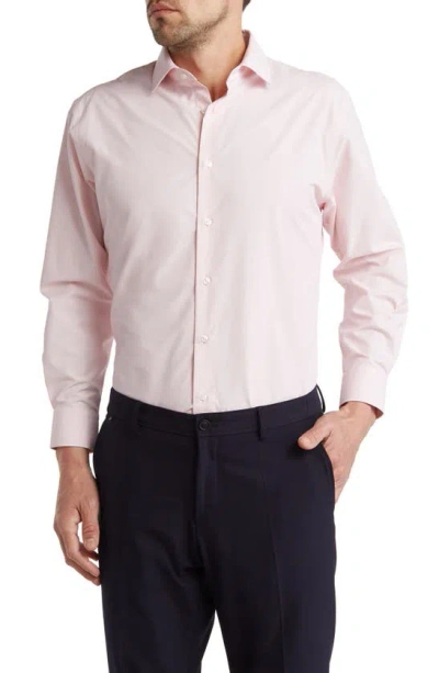 Nordstrom Rack Trim Fit Button-down Dress Shirt In Pink Cake