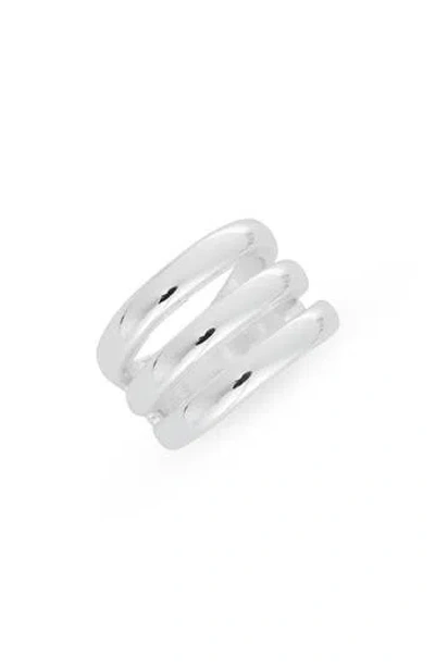 Nordstrom Rack Triple Band Ring In Silver