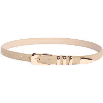 Nordstrom Rack Triple Keeper Belt In Tan Safari