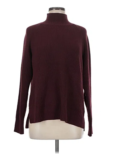 Pre-owned Nordstrom Rack Turtleneck Sweater In Burgundy