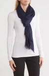 Nordstrom Rack Twill Wrap Scarf In Navy Night