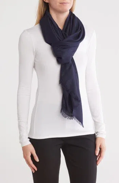 Nordstrom Rack Twill Wrap Scarf In Navy Night