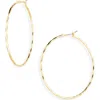 Nordstrom Rack Twin Twisted Hoop Earrings In Gold