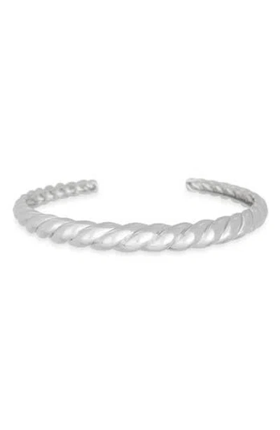 Nordstrom Rack Twist Cuff Bracelet In Silver